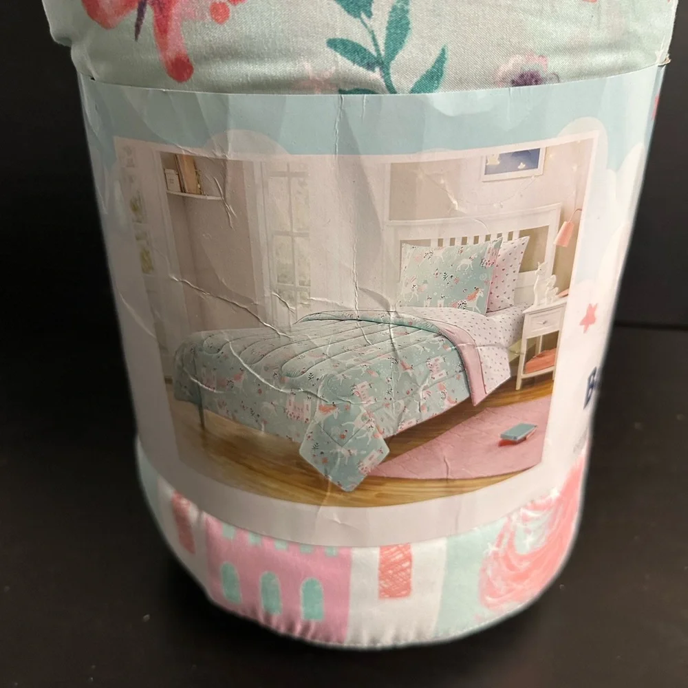 Comfort Bay Kids Twin Bed Set - Pink and Blue